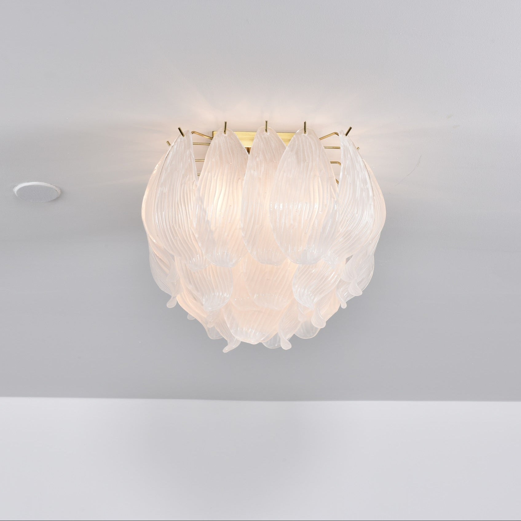 Aurora Ceiling Lamp Murano Petal Hand-Blown Glass Flushmount - Neutralighting