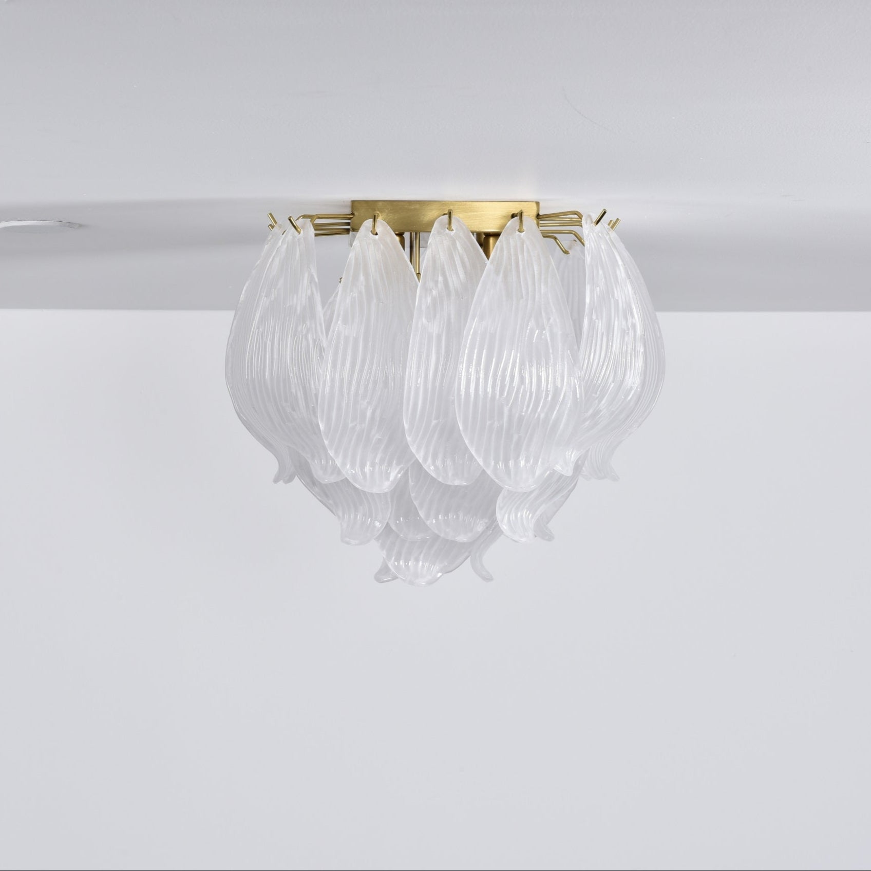 Aurora Ceiling Lamp Murano Petal Hand-Blown Glass Flushmount - Neutralighting