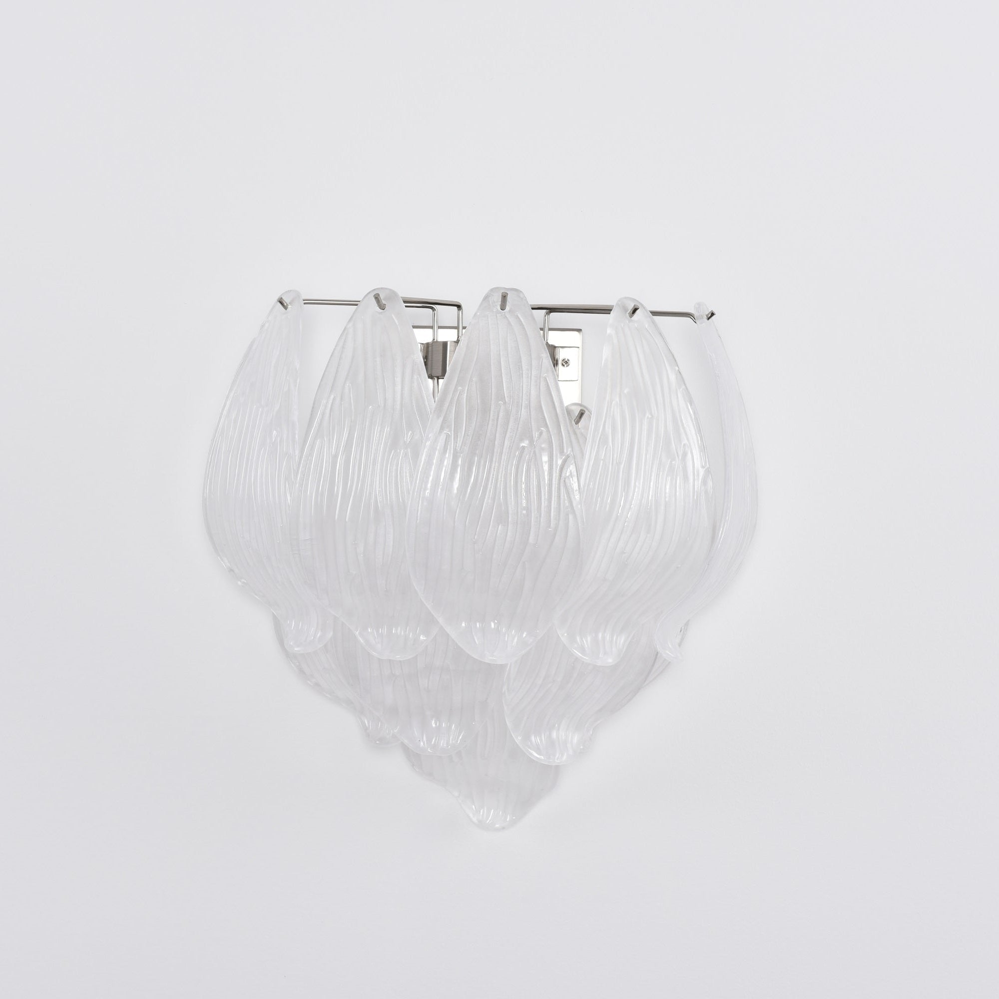 Aurora Wall Lamp Murano Glass Petal Frosted Cascading - Neutralighting