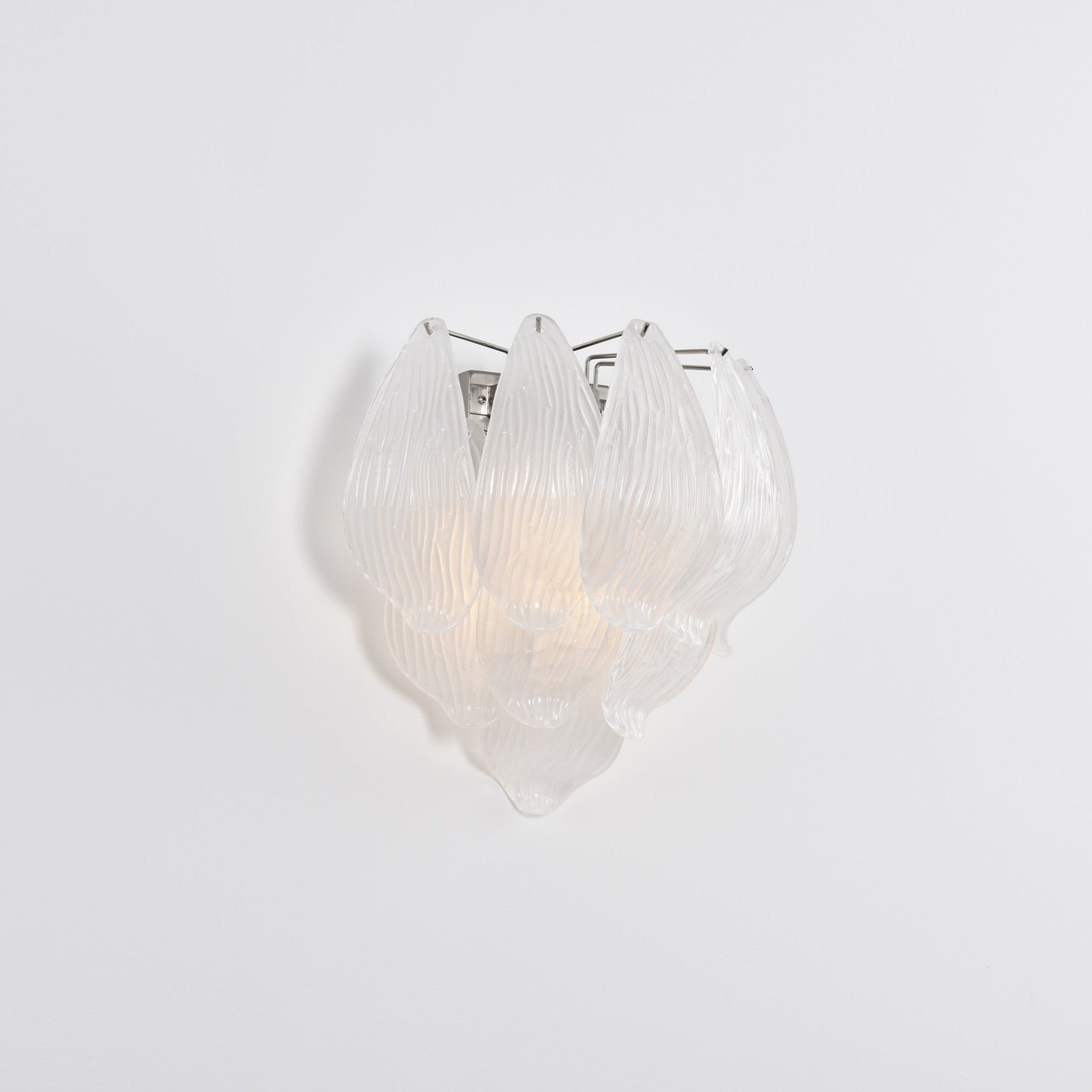 Aurora Wall Lamp Murano Glass Petal Frosted Cascading - Neutralighting