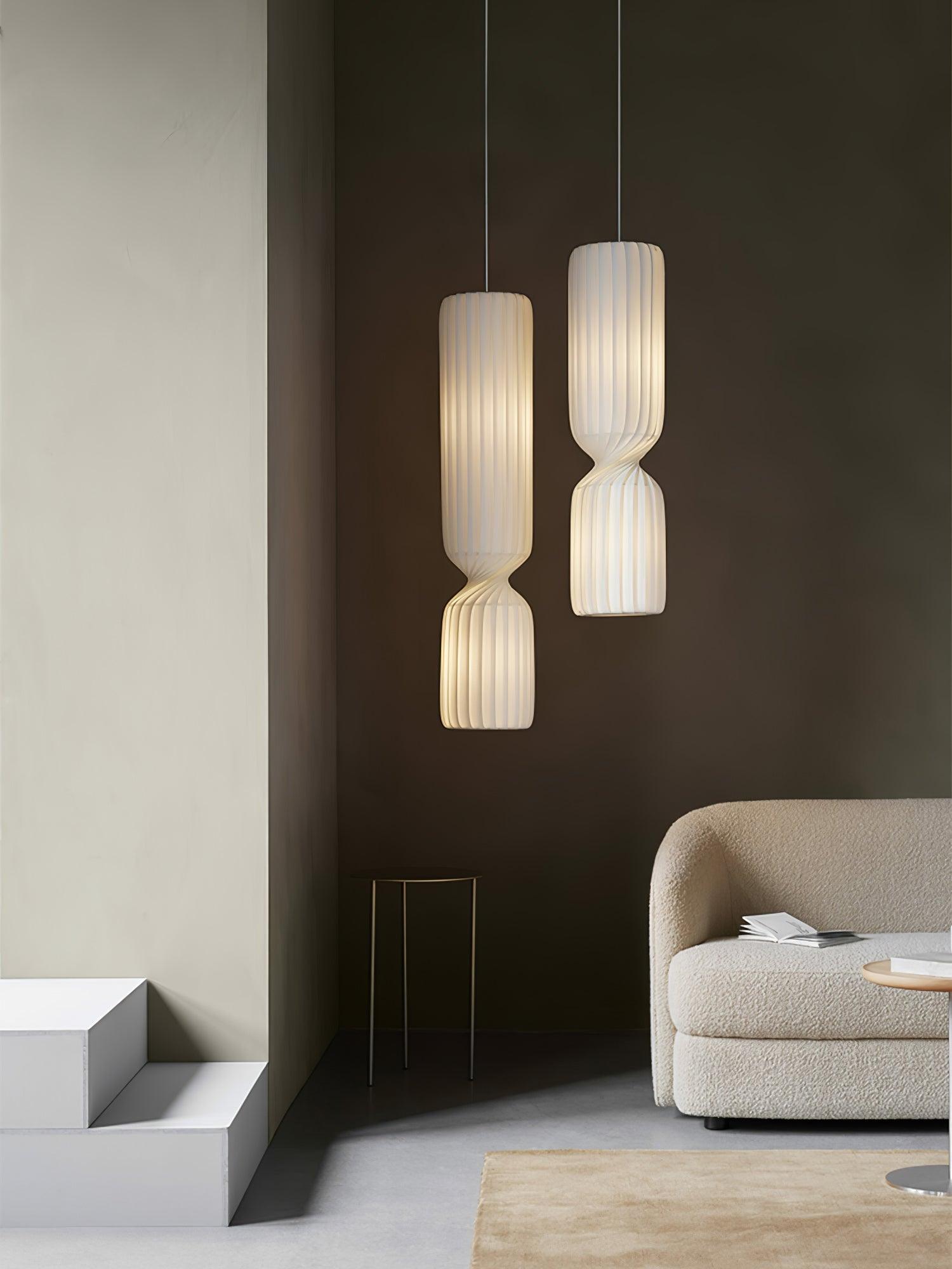 Twist Minimalist PVC Pendant Lamp - Blowlighting