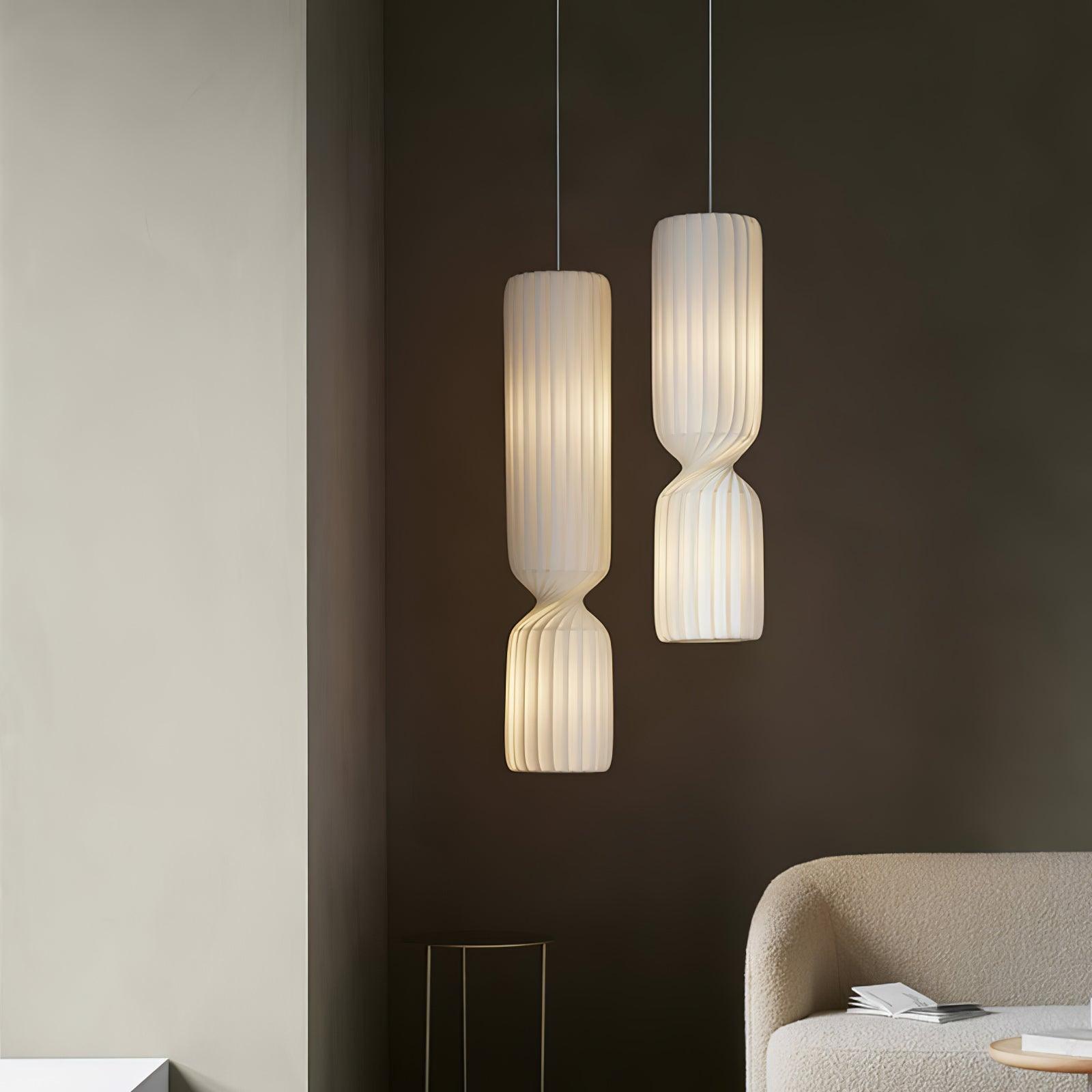 Twist Minimalist PVC Pendant Lamp - Blowlighting