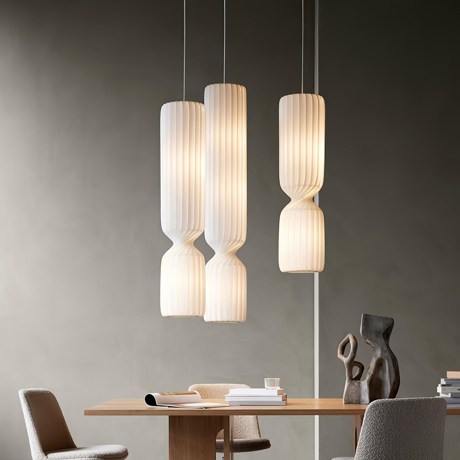 Twist Minimalist PVC Pendant Lamp - Blowlighting