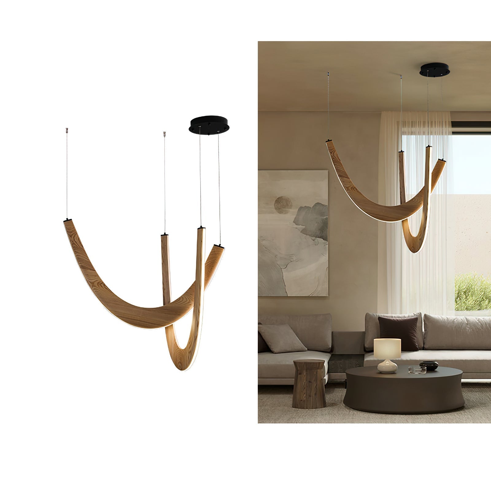 U Wooden Pendant Lamp - Blowlighting