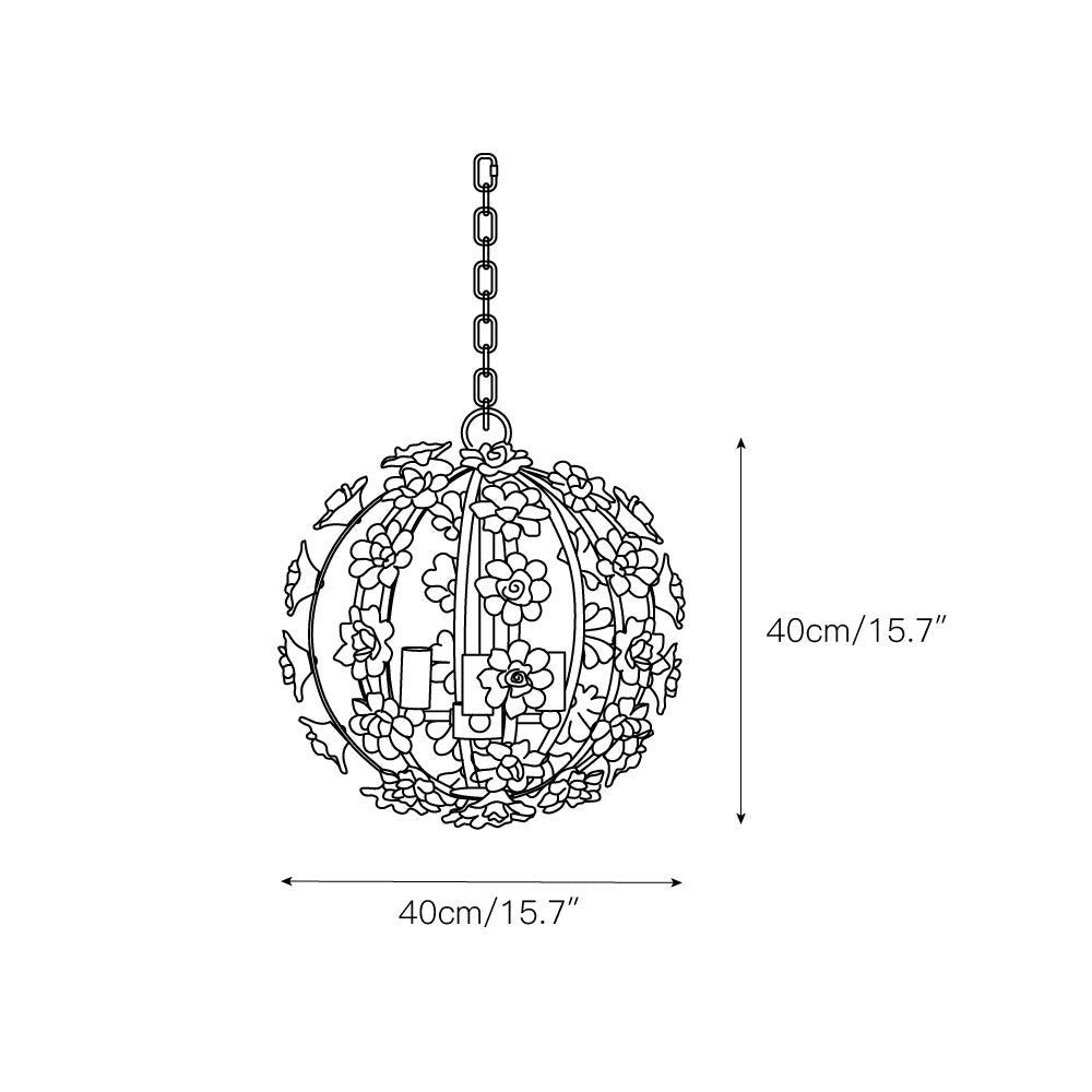 Syloran Postmodern Luxury Globe Ceramics Chandelier - Lamp Copper