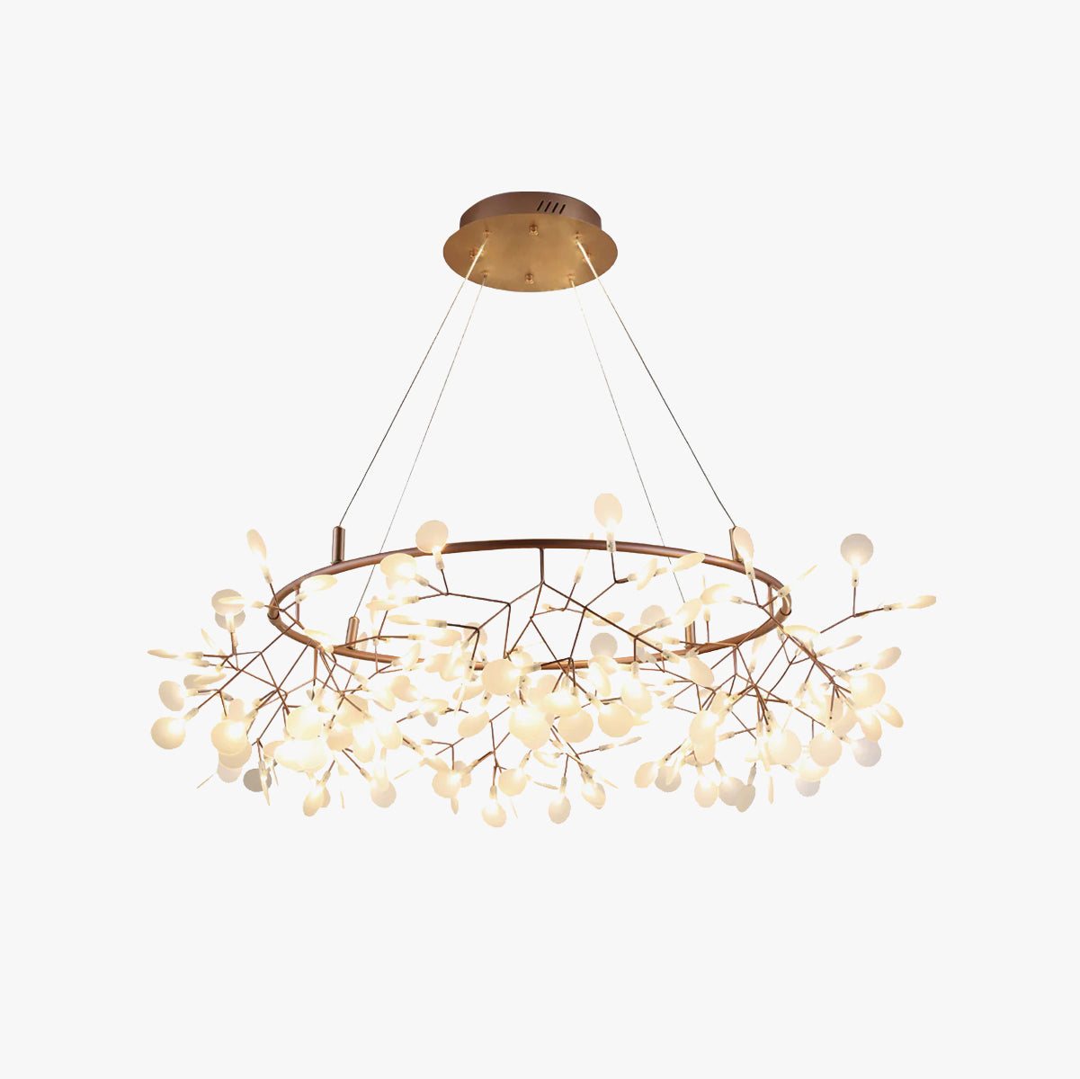 Olivia Unico LED Lampade a Sospensione Rotondo Art D'eco Lucciola Soggiorno/Camera da letto