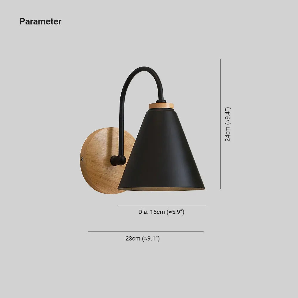 Muto Lampada da Parete in Legno Nordic