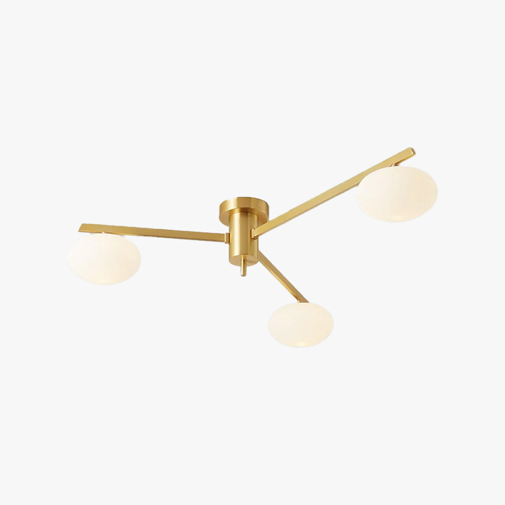 Valentina Lampada da Soffitto Moderna in Vetro Nero
