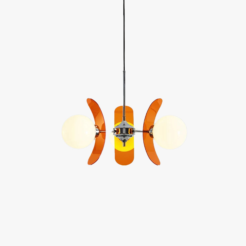 Aria Lampadario Marrone e Arancione