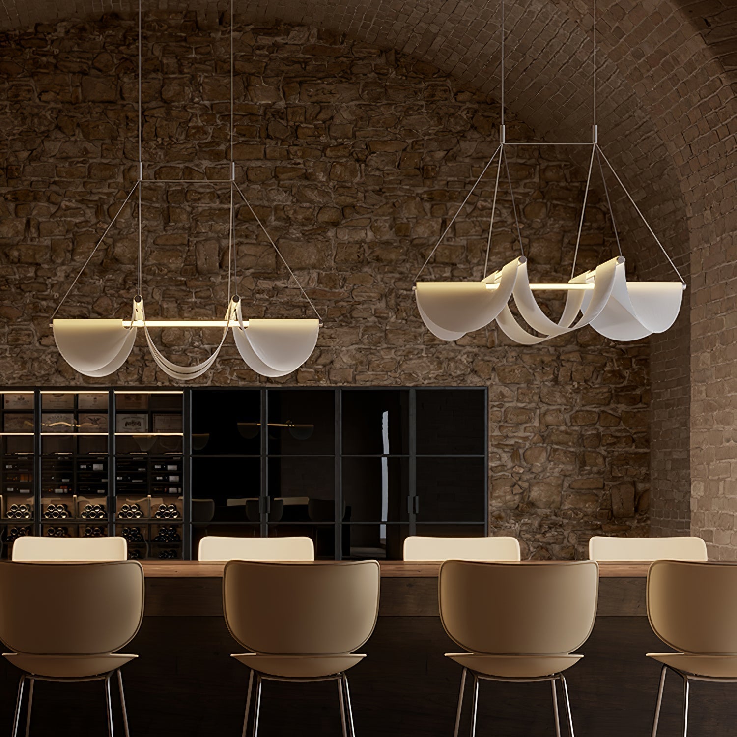 Vaelora Ribbon Pendant Lamp - Blowlighting