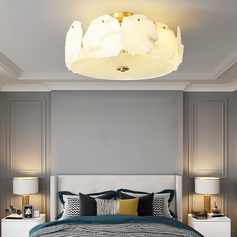 Amara Alabaster Flush Mount Ceiling Light - Neutralighting