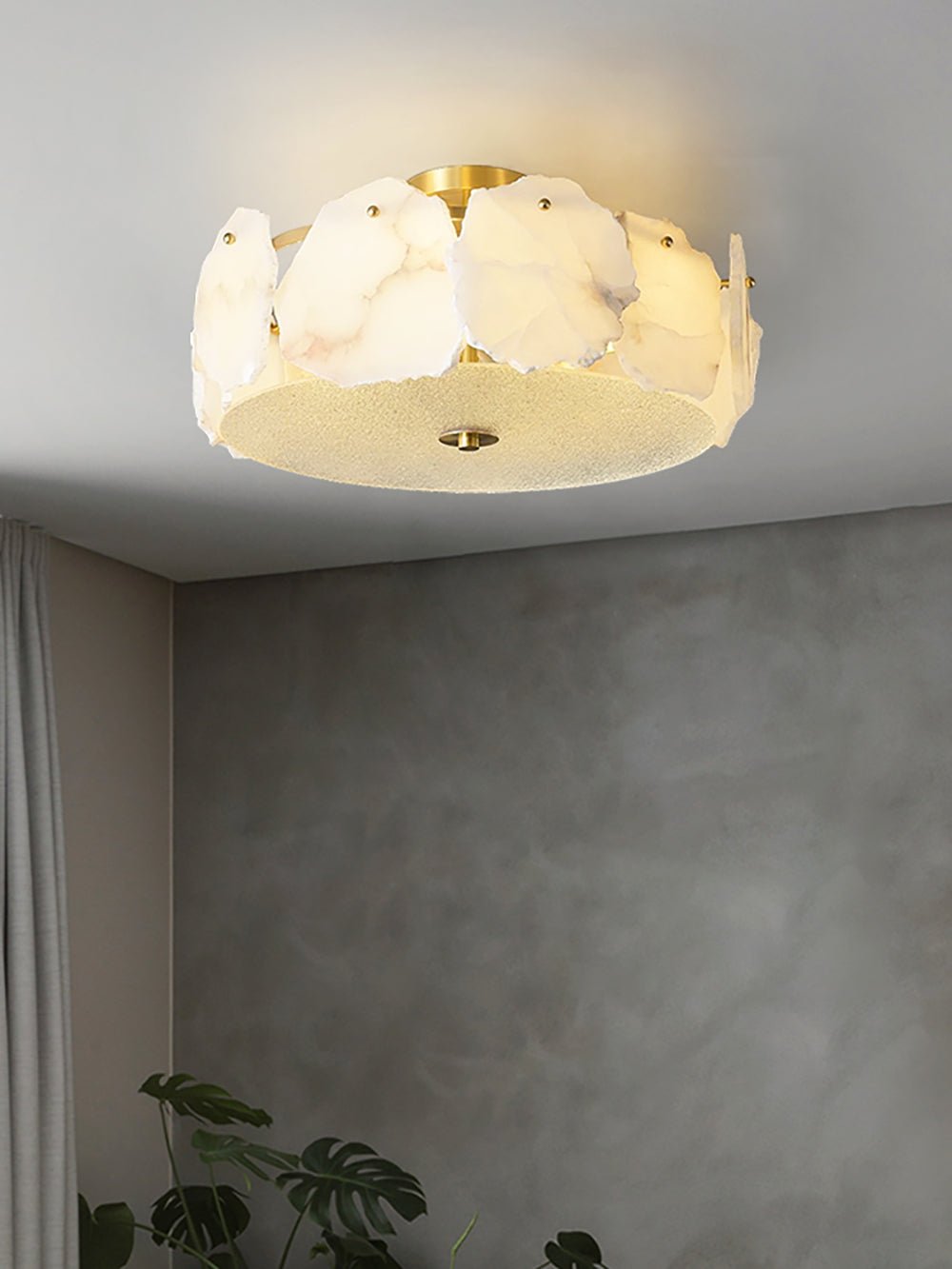 Amara Alabaster Flush Mount Ceiling Light - Neutralighting