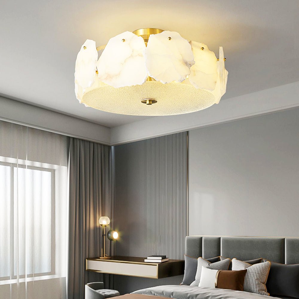 Amara Alabaster Flush Mount Ceiling Light - Neutralighting