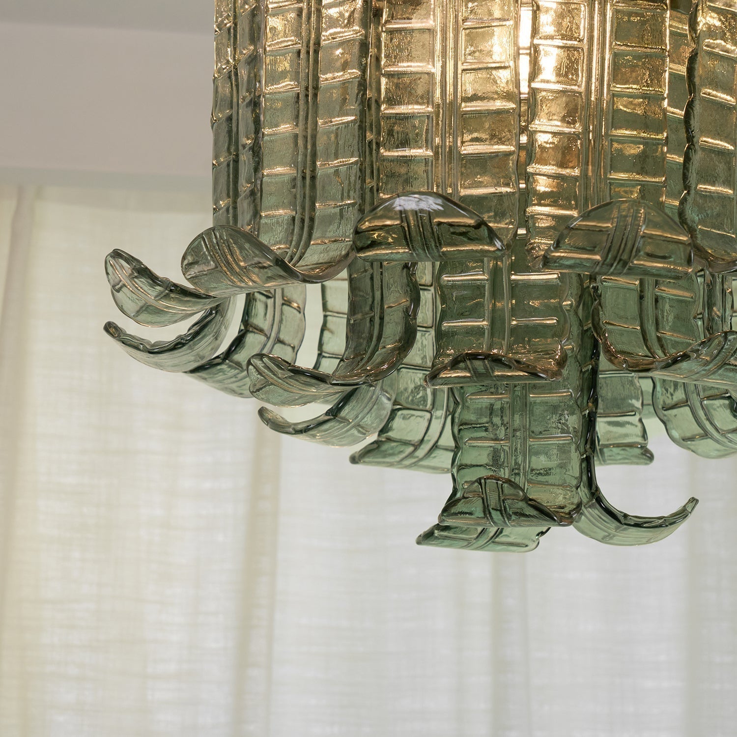 Aurora Ceiling Lamp Murano Glass Petal Vintage - Blowlighting