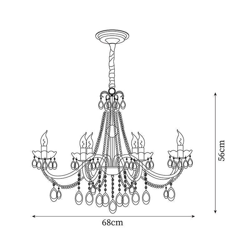Elysion Gold Crystal Chandelier - Letslighting