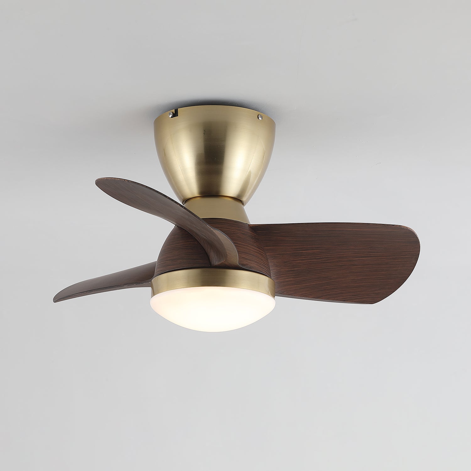 Ventilatore da Soffitto con Luce Elora con opzione finitura corpo nichel