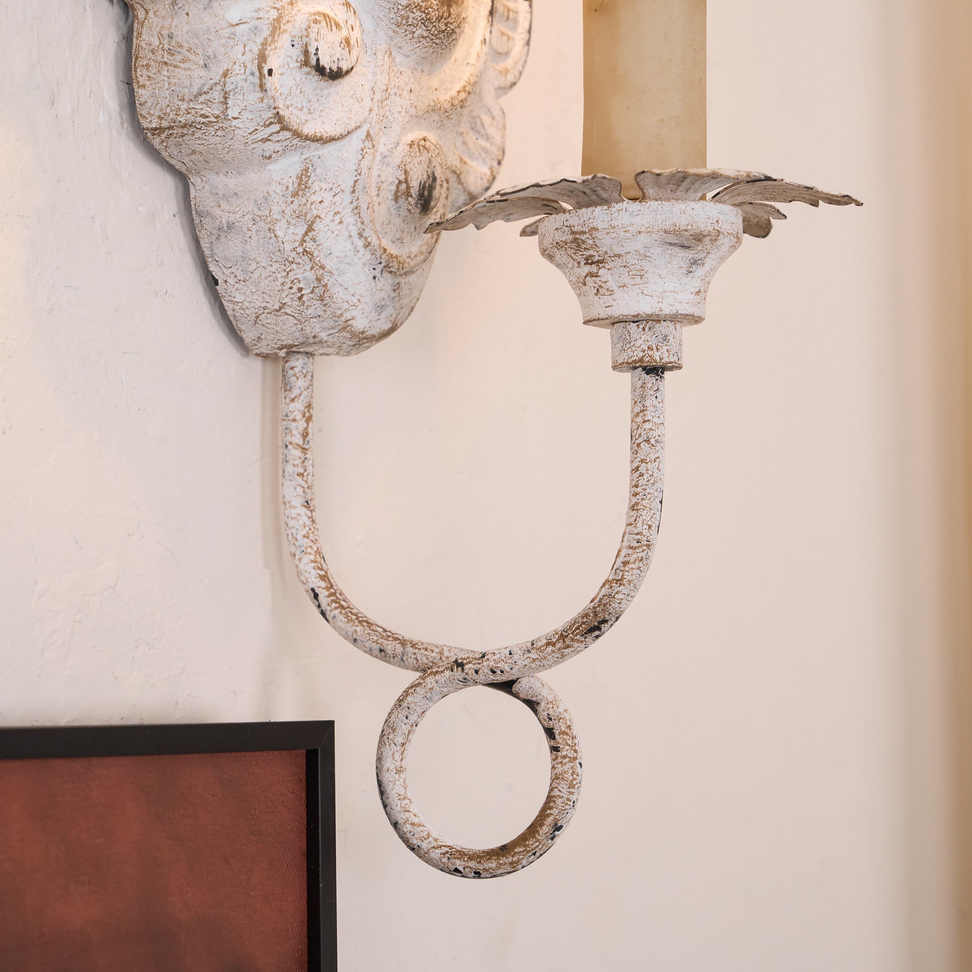 Olsilel Elegance Vintage Resin Metal Sconce Wall Lamp - Lamp Copper