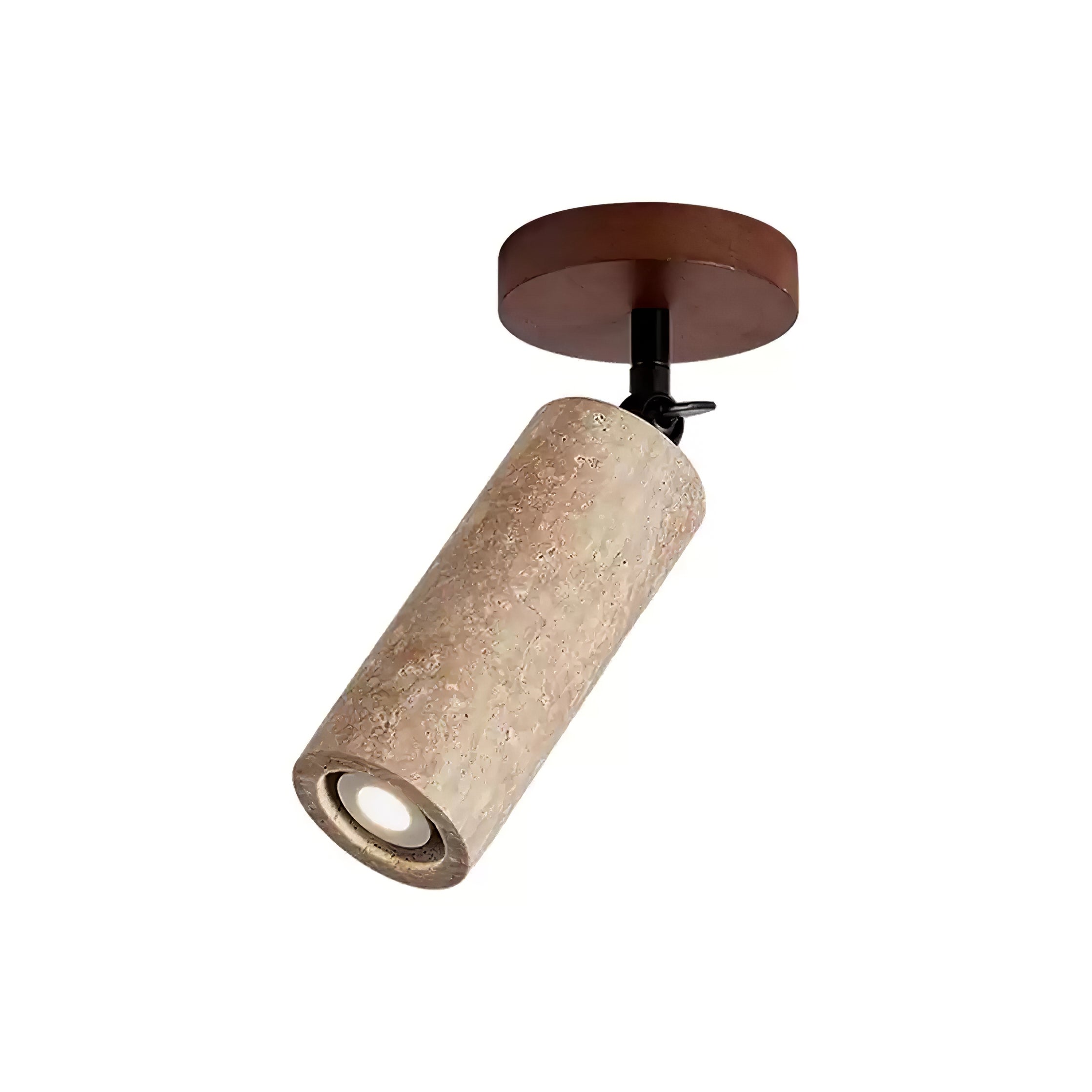 Zarinila Cylindrical-Tube Travertine Wall Light SEO Title - Neutralighting