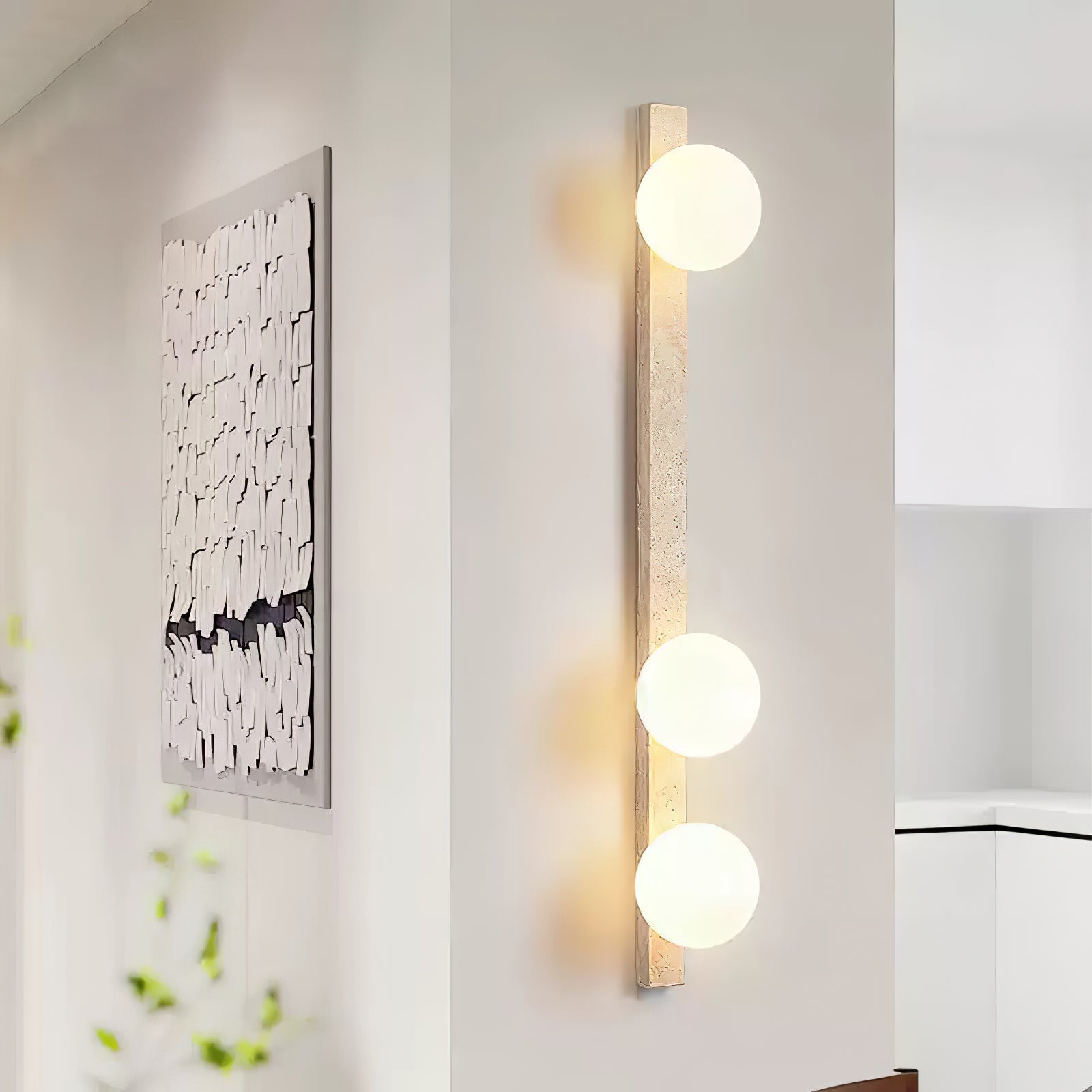 Zoshaira Travertine Wall Light - Neutralighting