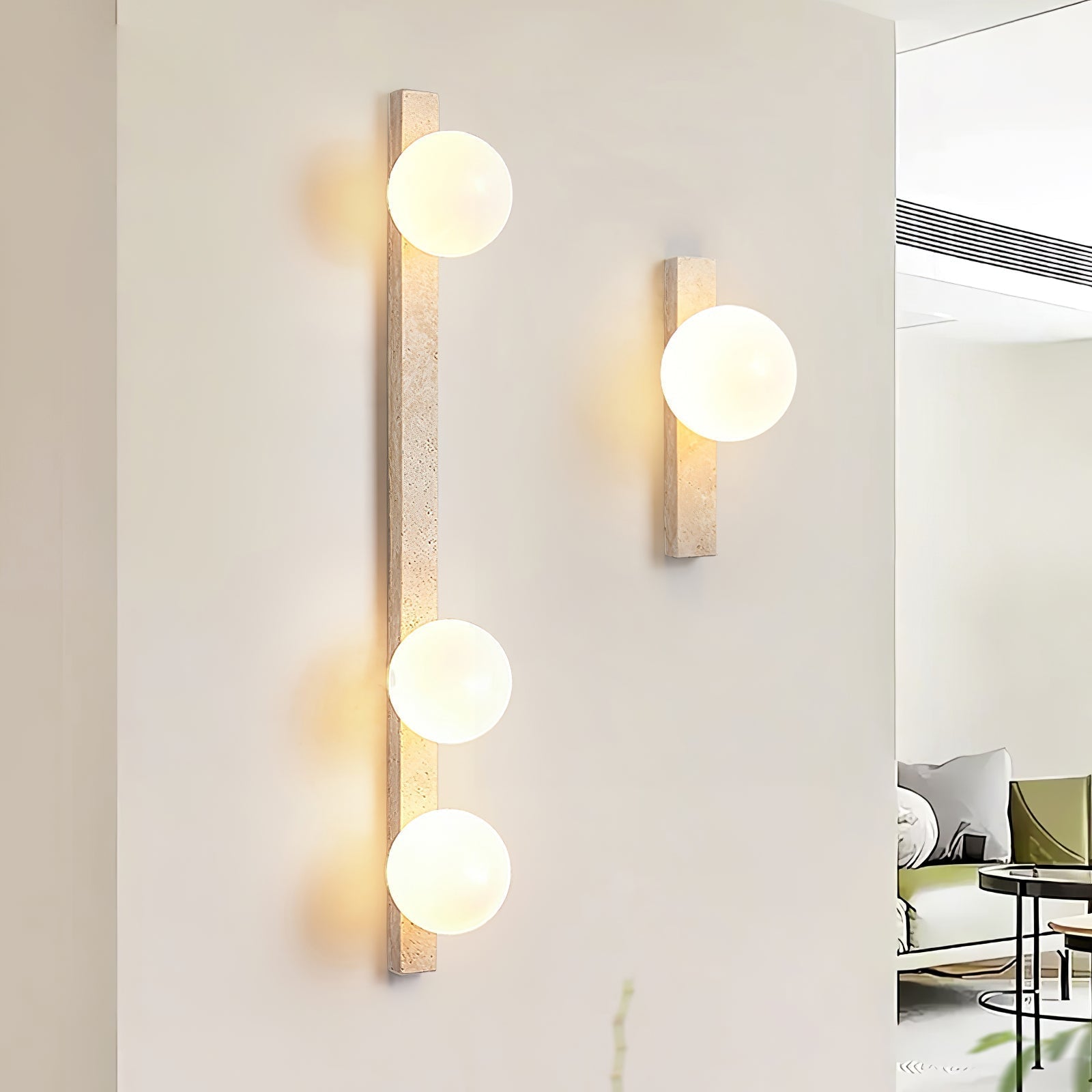 Zoshaira Travertine Wall Light - Neutralighting