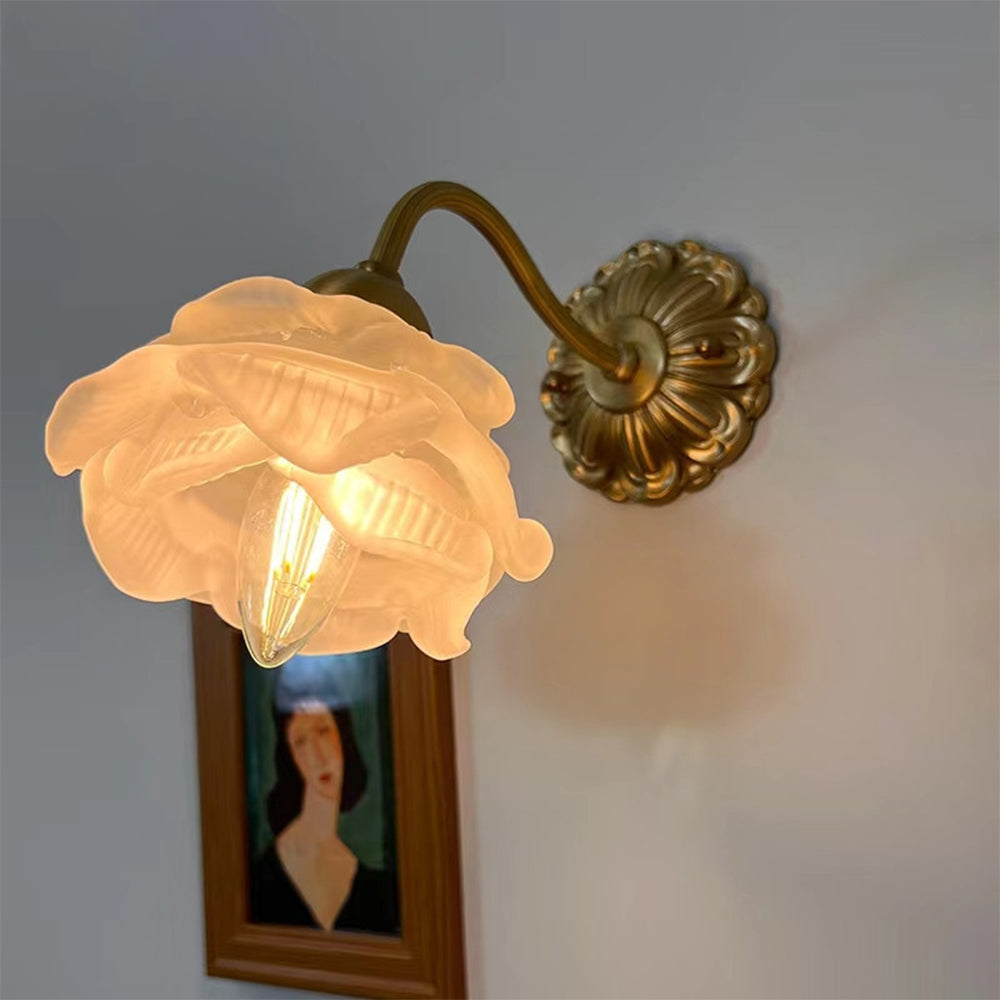 Arisha Vintage Metallo Vetro Applique Camera da Letto Soggiorno