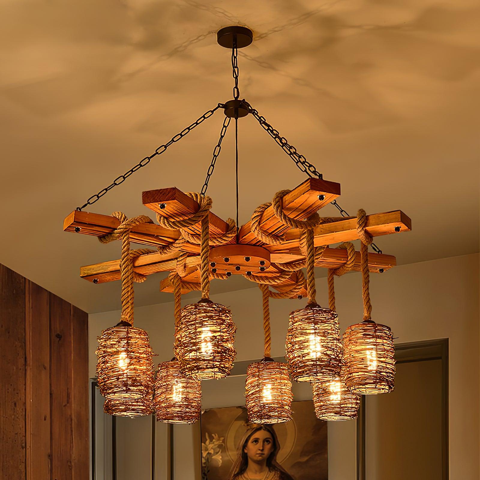 Vintage Farmhouse Chandelier - Blowlighting
