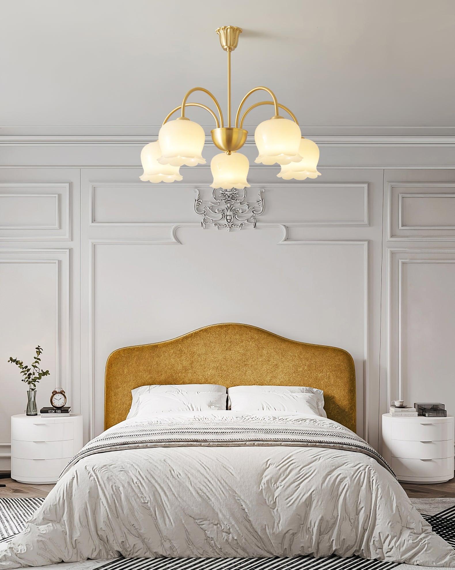 Fionel Petal Glass Floral Chandelier - Letslighting
