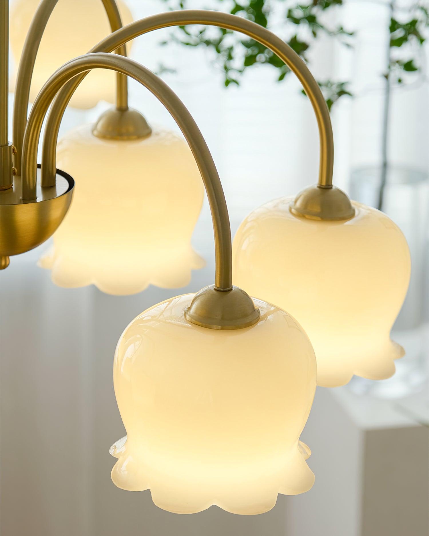 Fionel Petal Glass Floral Chandelier - Letslighting