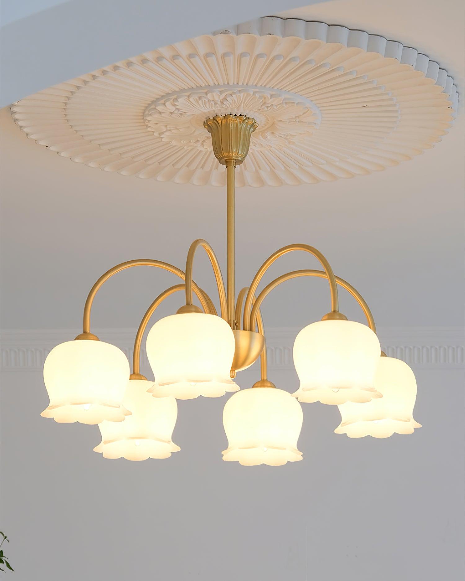 Fionel Petal Glass Floral Chandelier - Letslighting