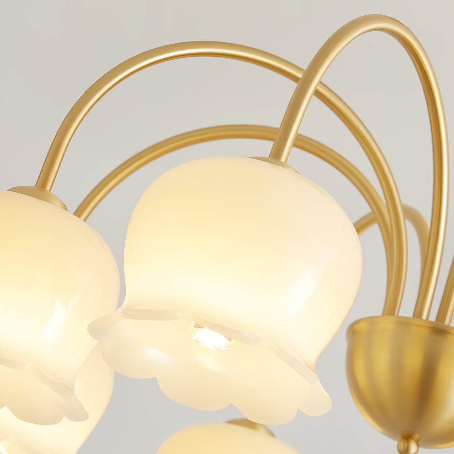 Fionel Petal Glass Floral Chandelier - Letslighting