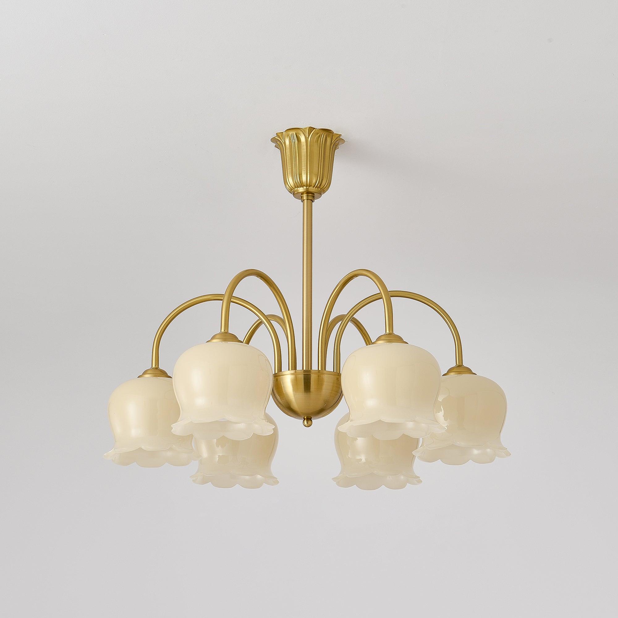 Fionel Petal Glass Floral Chandelier - Letslighting