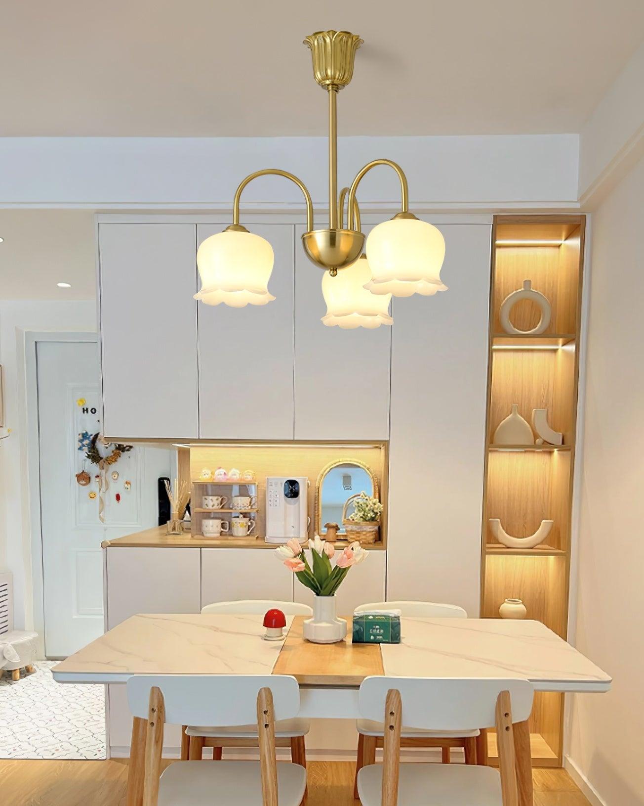 Fionel Petal Glass Floral Chandelier - Letslighting
