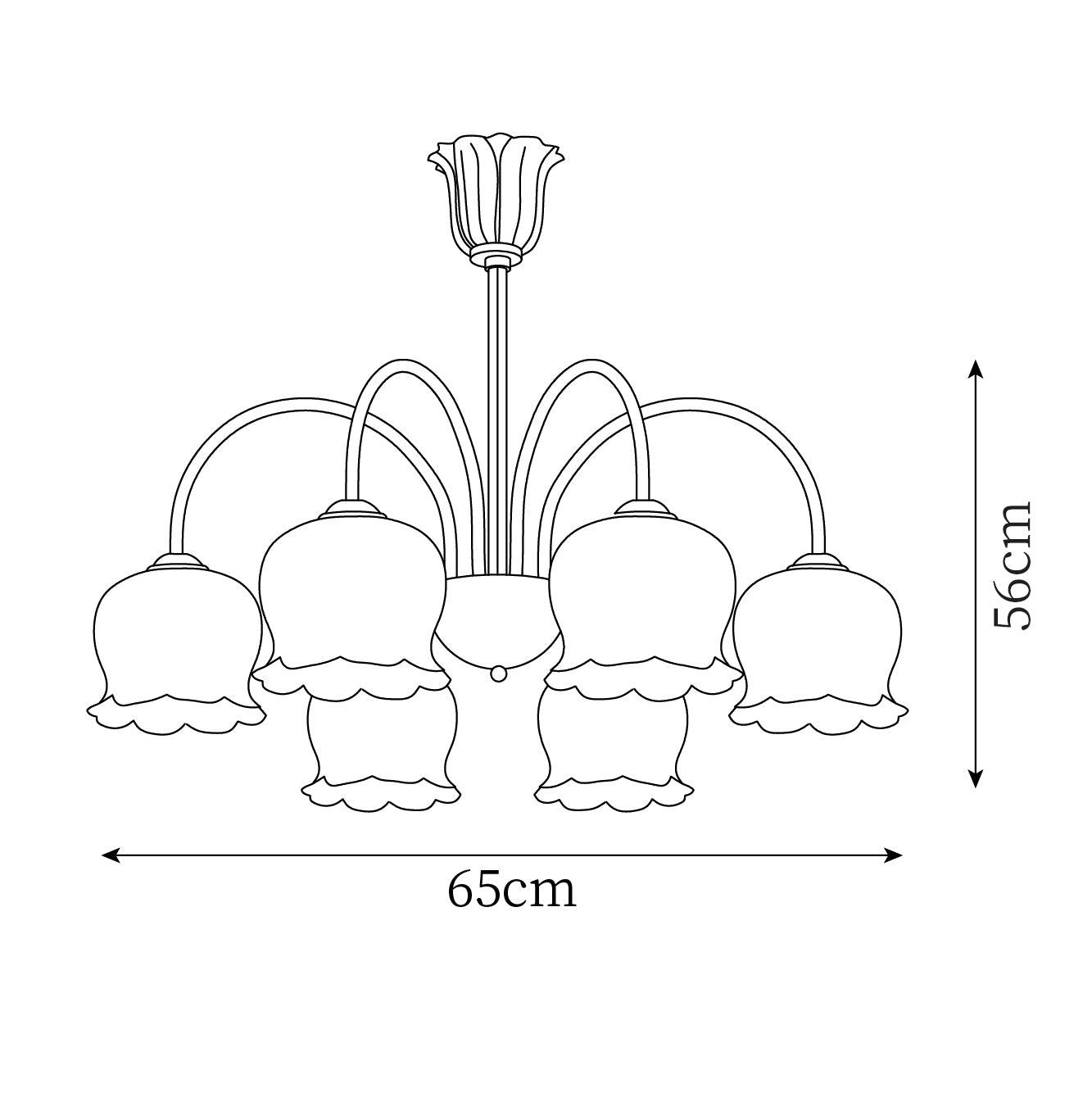 Fionel Petal Glass Floral Chandelier - Letslighting