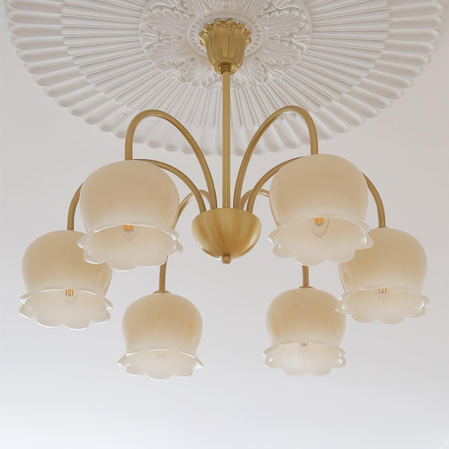 Fionel Petal Glass Floral Chandelier - Letslighting