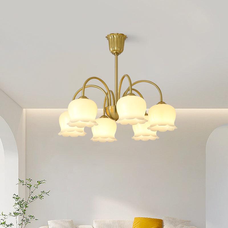 Fionel Petal Glass Floral Chandelier - Letslighting