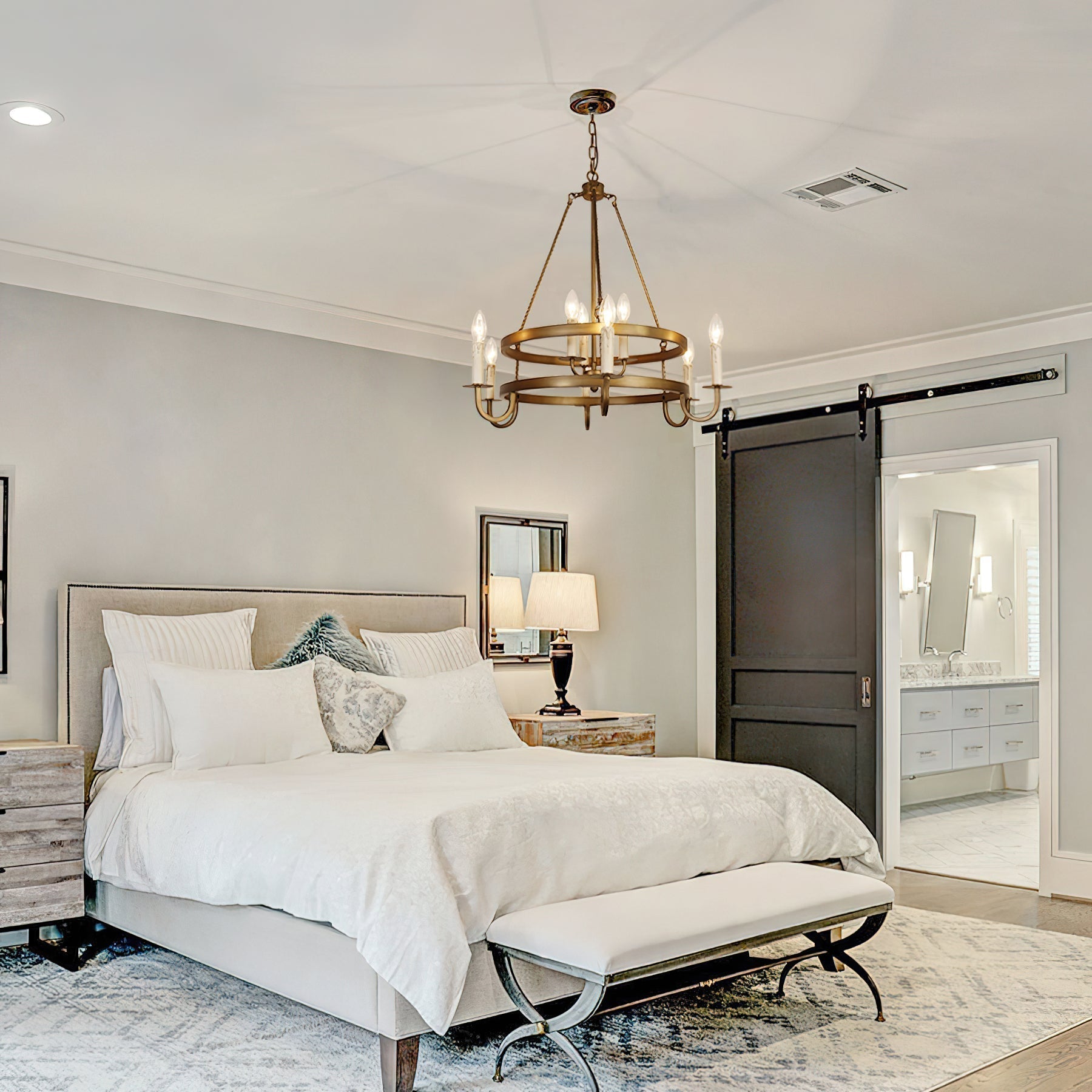 Vintara Brass Candle Chandelier - Blowlighting