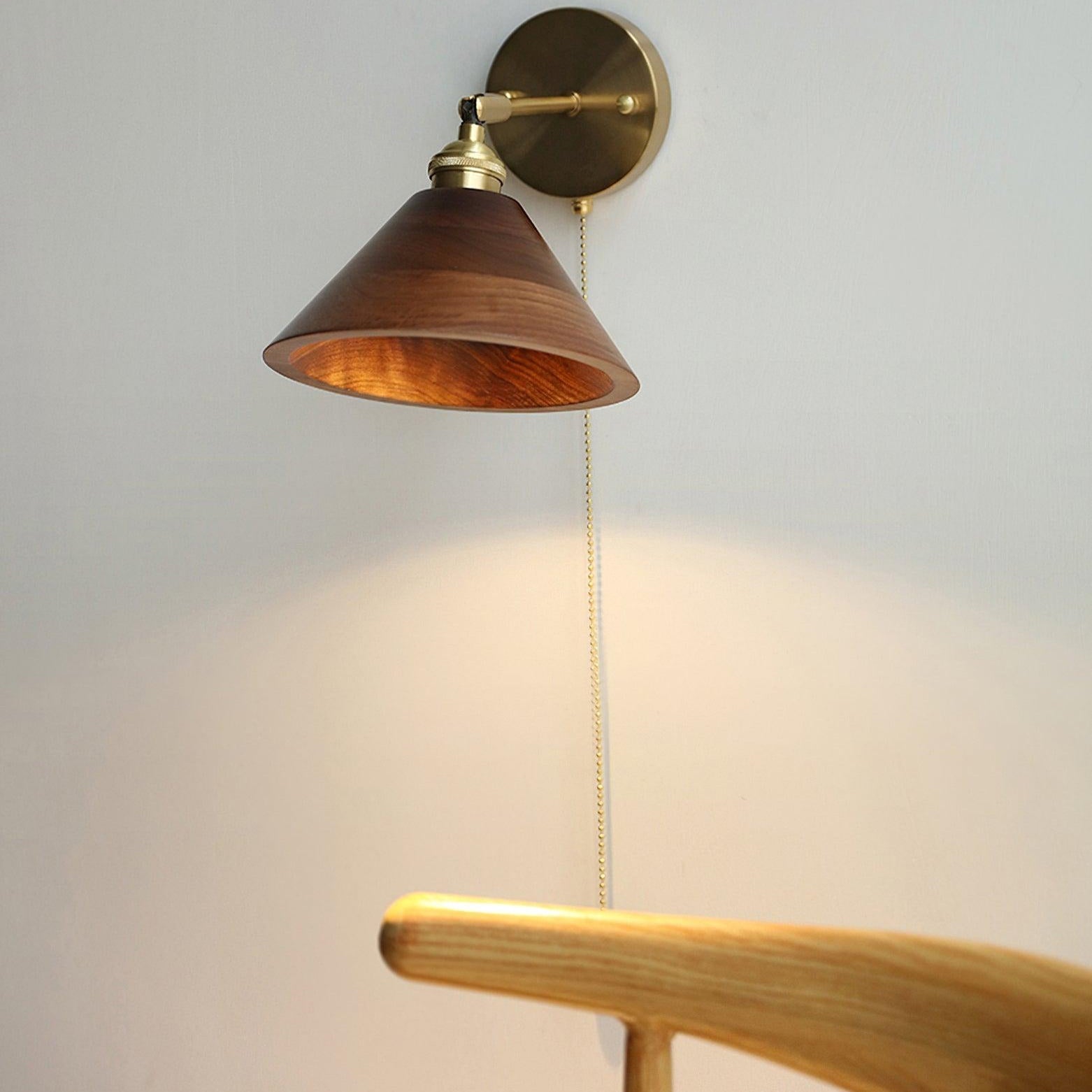 Muto Applique da Parete Vintage con Interruttore a Catenella