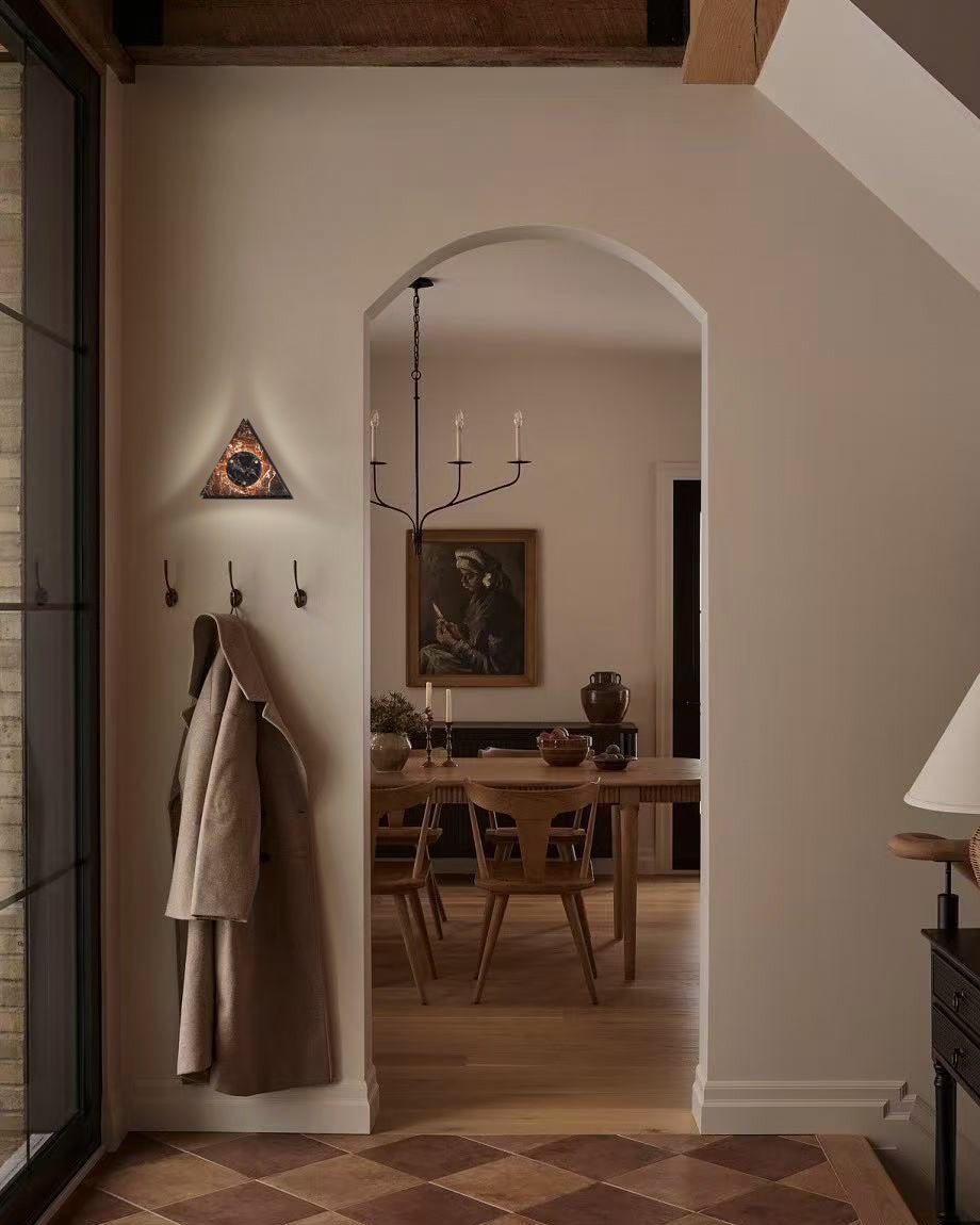 Pyramid Rustic Marble Wall Light - Blowlighting