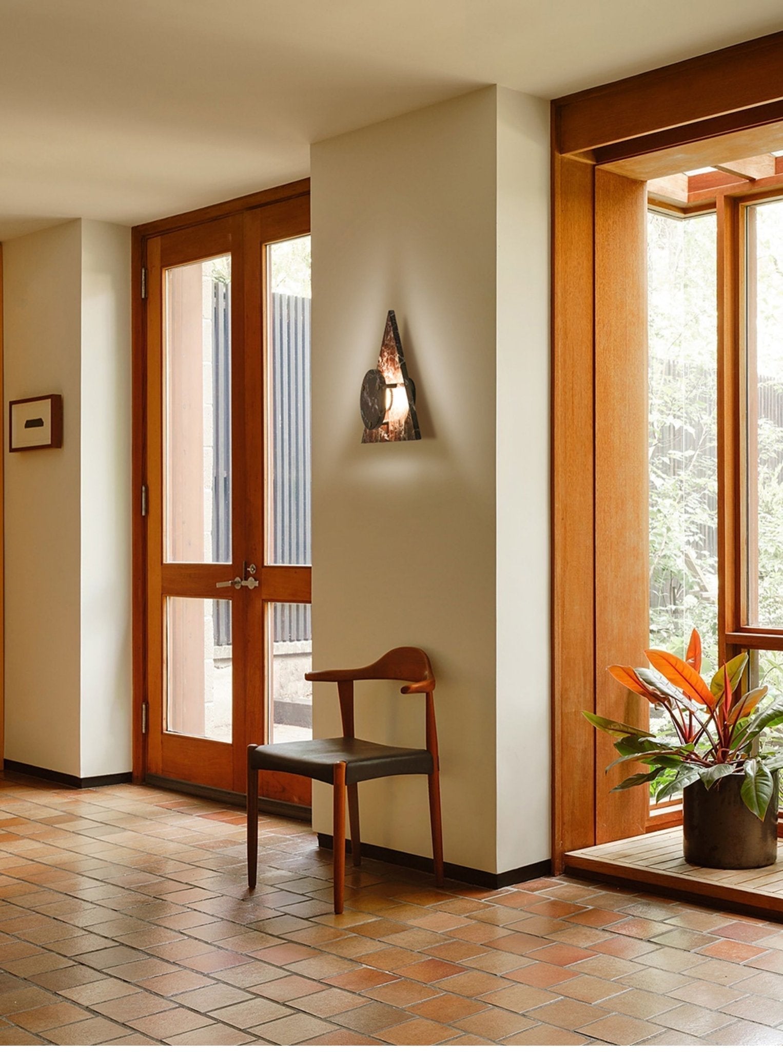 Pyramid Rustic Marble Wall Light - Blowlighting