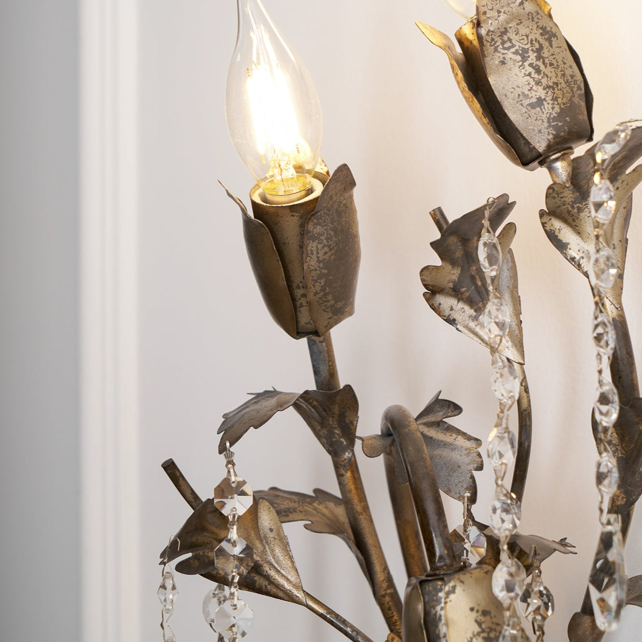 Otalara Individual Creativity Metal Crystal Wall Lamp - Lamp Copper