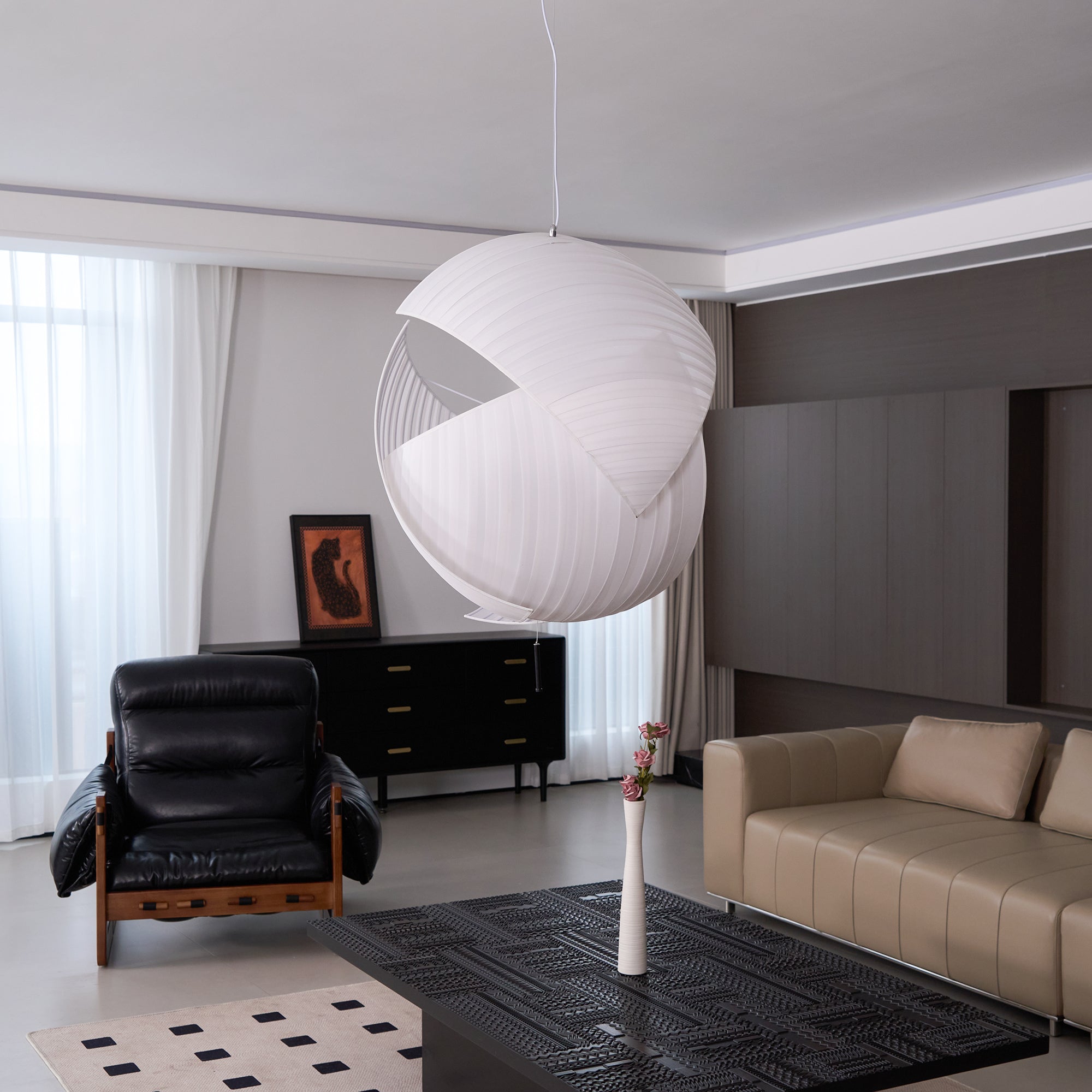 Osilora Premium Elegance Metal Fabric Pendant Lamp - Lamp Copper