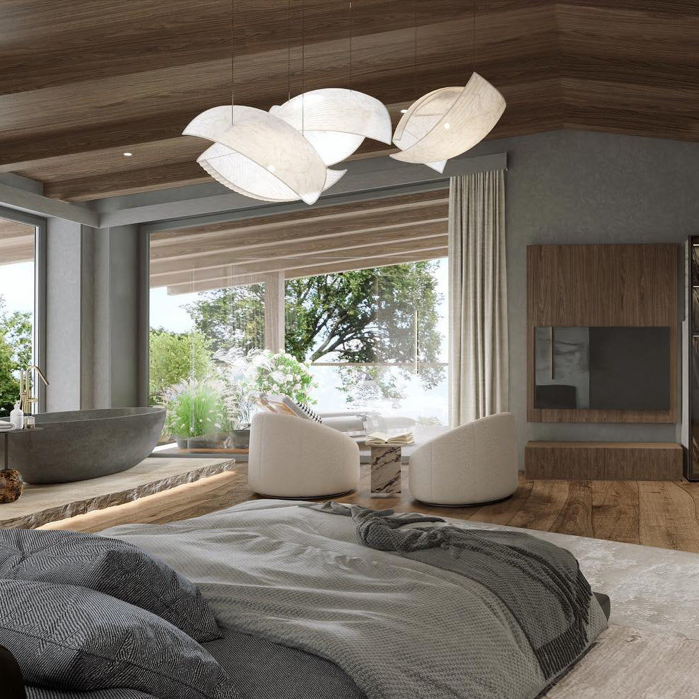 Osilora Premium Elegance Metal Fabric Pendant Lamp - Lamp Copper