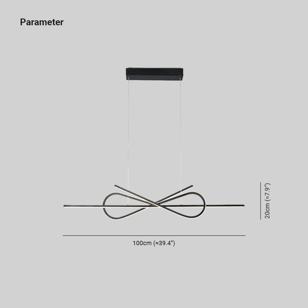 Bouvet Moderna LED Design Lampada a Sospensione Metallo Bianco/Nero Papillon Soggiorno/Camera da Letto