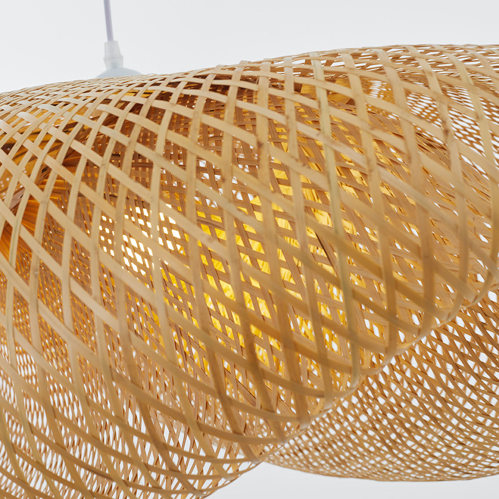 Muto Moderne LED Lampade a Sospensione Bambù Sala da Pranzo/Cucina