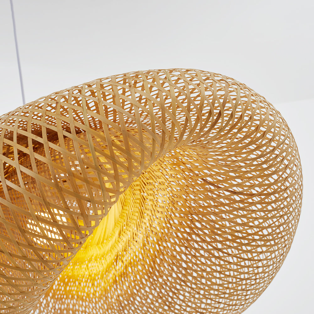Muto Moderne LED Lampade a Sospensione Bambù Sala da Pranzo/Cucina