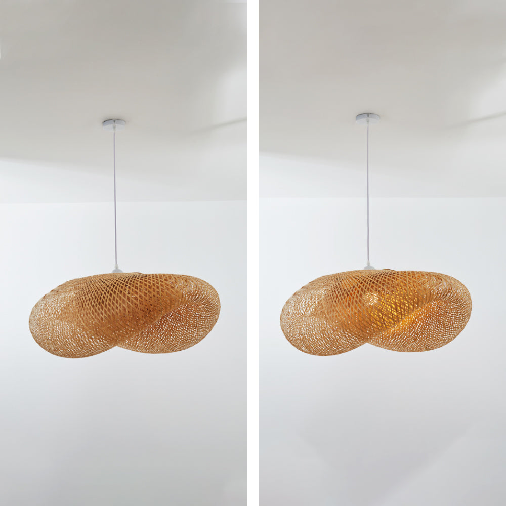 Muto Moderne LED Lampade a Sospensione Bambù Sala da Pranzo/Cucina