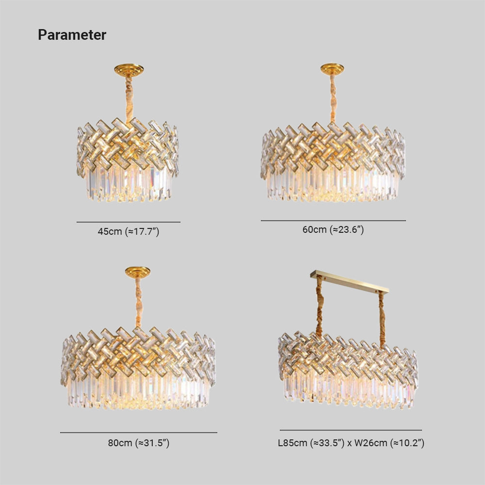 Marilyn Lusso LED Oro Moderni Lampade a Sospensione Cristallo Metallo Soggiorno/Camera da Letto