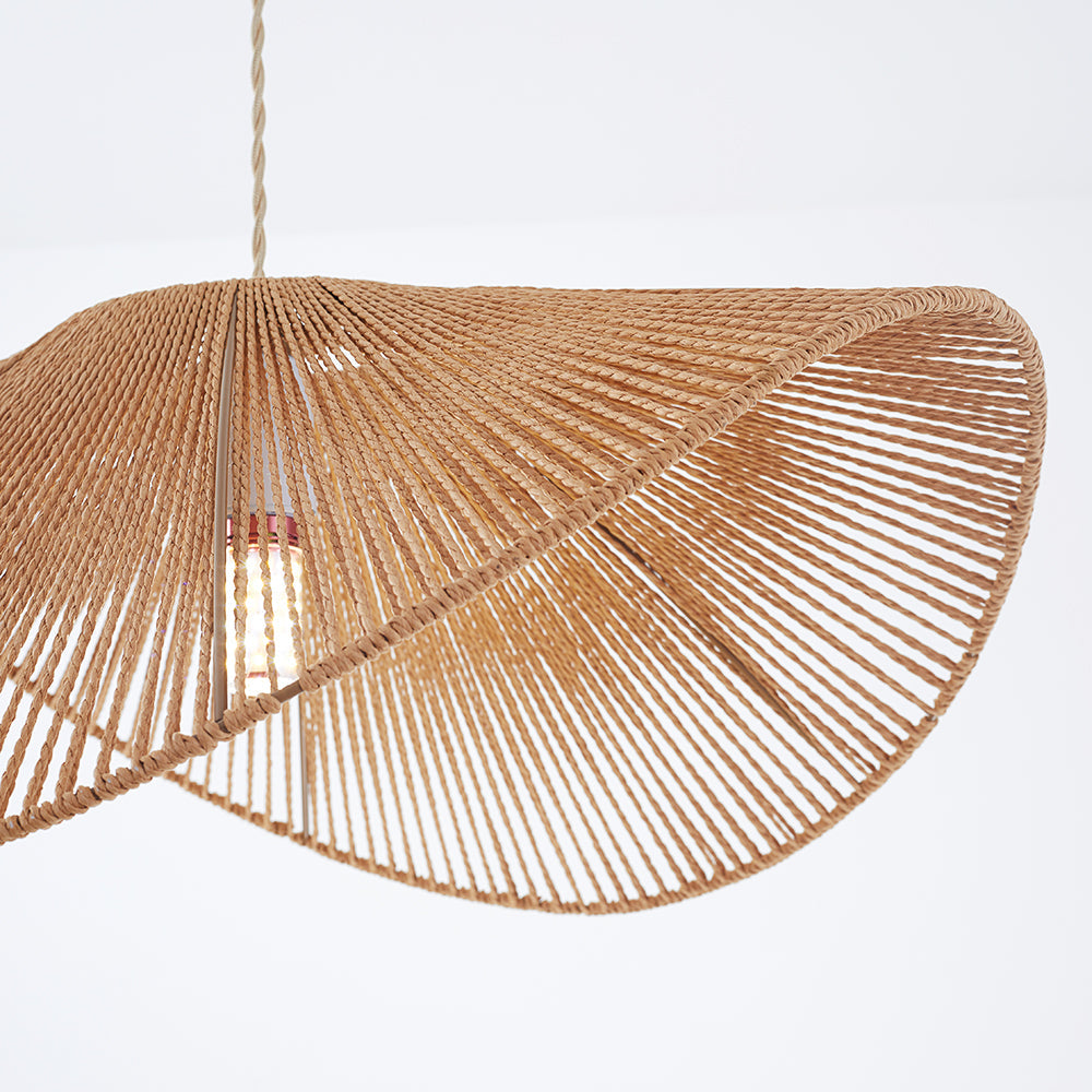 Muto Lampada a Sospensione Beige/Marrone Gemelli Rutistica