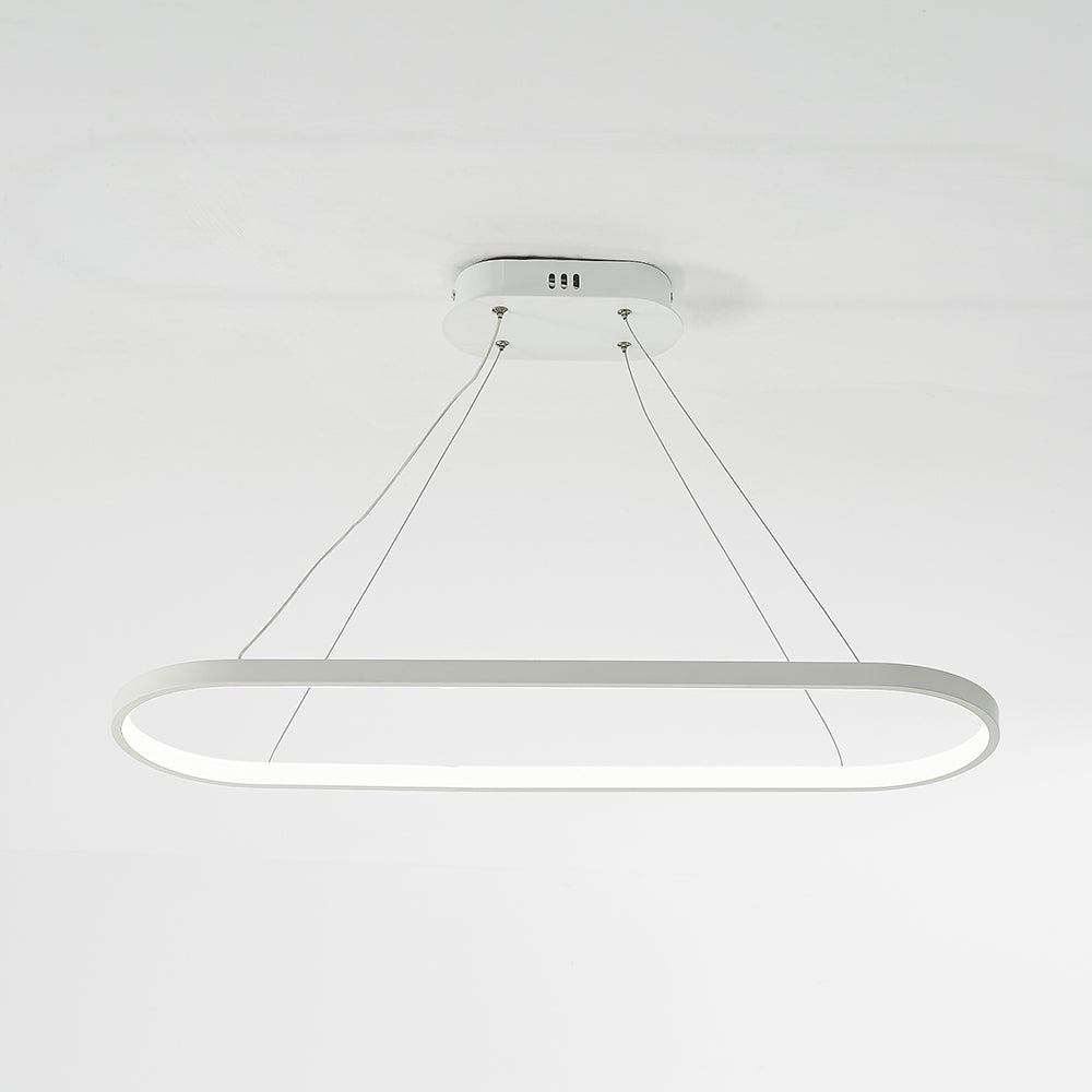 Arisha Lampada a Sospensione Nero/Bianco/Oro Ovale Minimalista Appeso