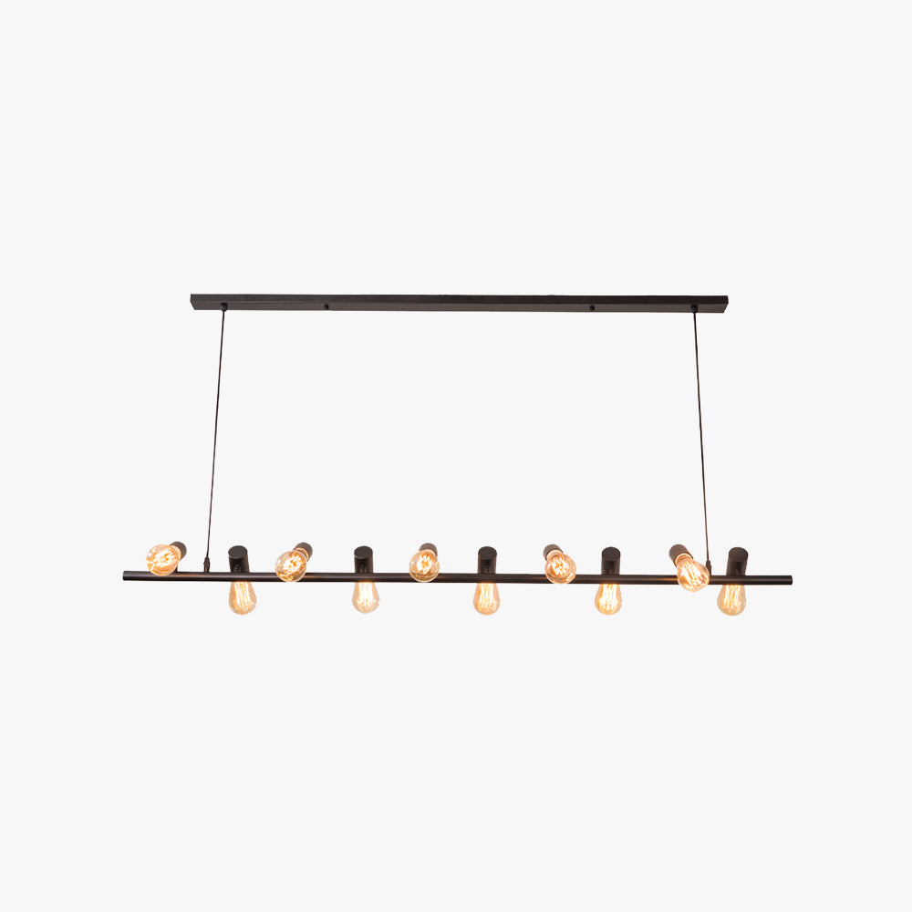 Silva Vintage Matello LED Lux Lampadario Nero Camera da Letto/Soggiorno/Sala da Pranzo
